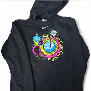 Nike Black Hoodie with Vibrant Graphic NWT size M